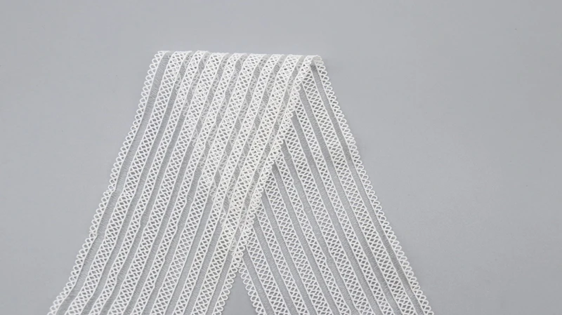 Hot selling commonly use DIY elastic trim white wide custom elastic band for clothing