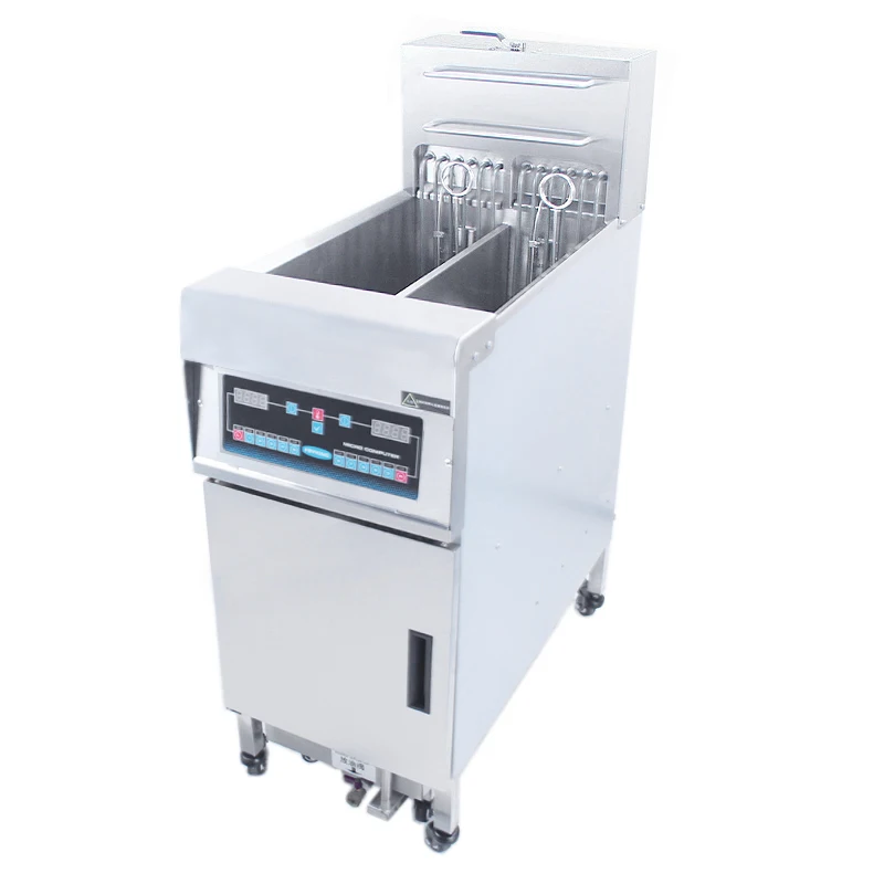 Factory Supply Electric Commercial Potato Deep Fryer Stainless Steel Oil Fryer With Oil Filter Truck