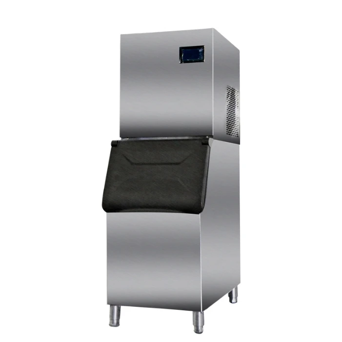 Commercial Ice Cube Maker Machine 220V for Business & Hotels for Manufacturing Plants Made from Ice Cream Syrup