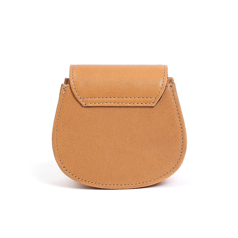 New Manual Fashion Single Golden Ribbon Mini Shoulder Bag China Wholesale Sheepskin Small Crossbody Cell Phone Purse For Women