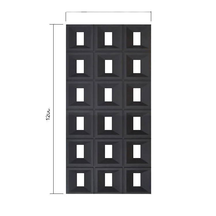 Light weight Polyurethane pu Hollow brick art decor background Partition wall Hollow porous brick pu artificial stone wall panel