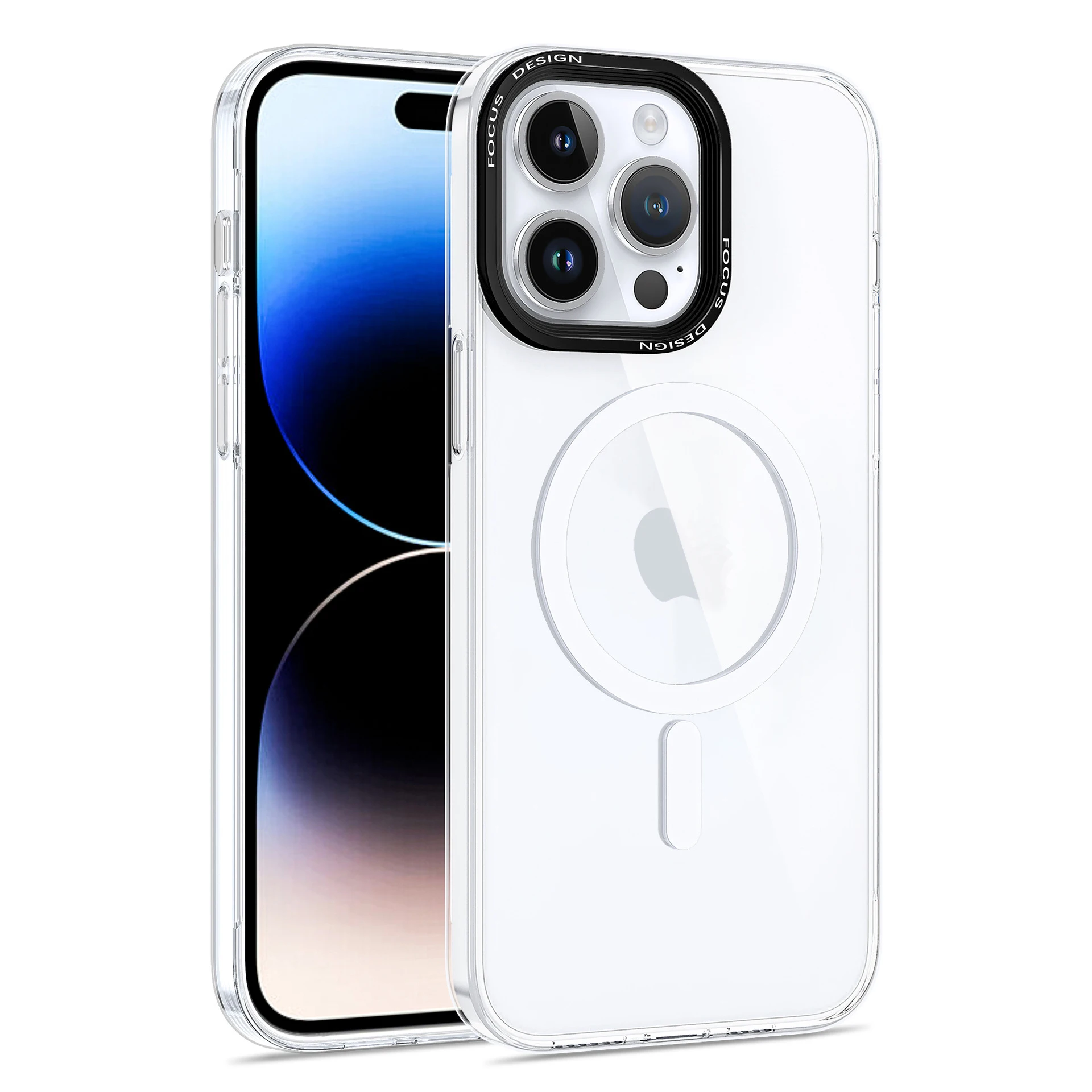 High Quality Cheap Clear Wireless Charging Phone Case Tpu Magnetic Suction Cell Phone Case For Iphone 12 13 14 15