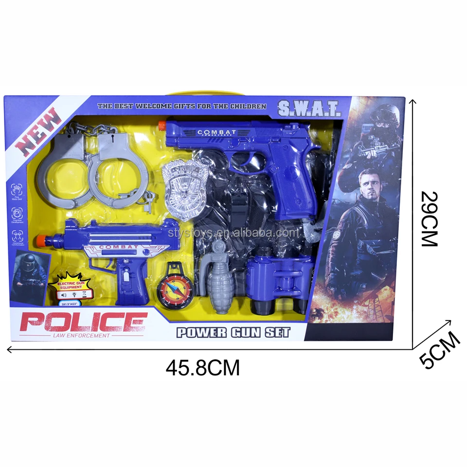 Kids Cosplay Toys Pretend Play Police Station Toy Simulation Unisex Police Officer Set Toy