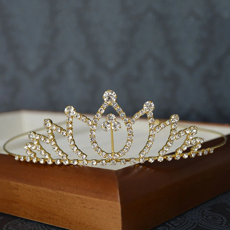 Wholesale bride Princess Wholesale Pageant Shiny Rhinestone Tiara  Crown  For Wedding Hair Accessories