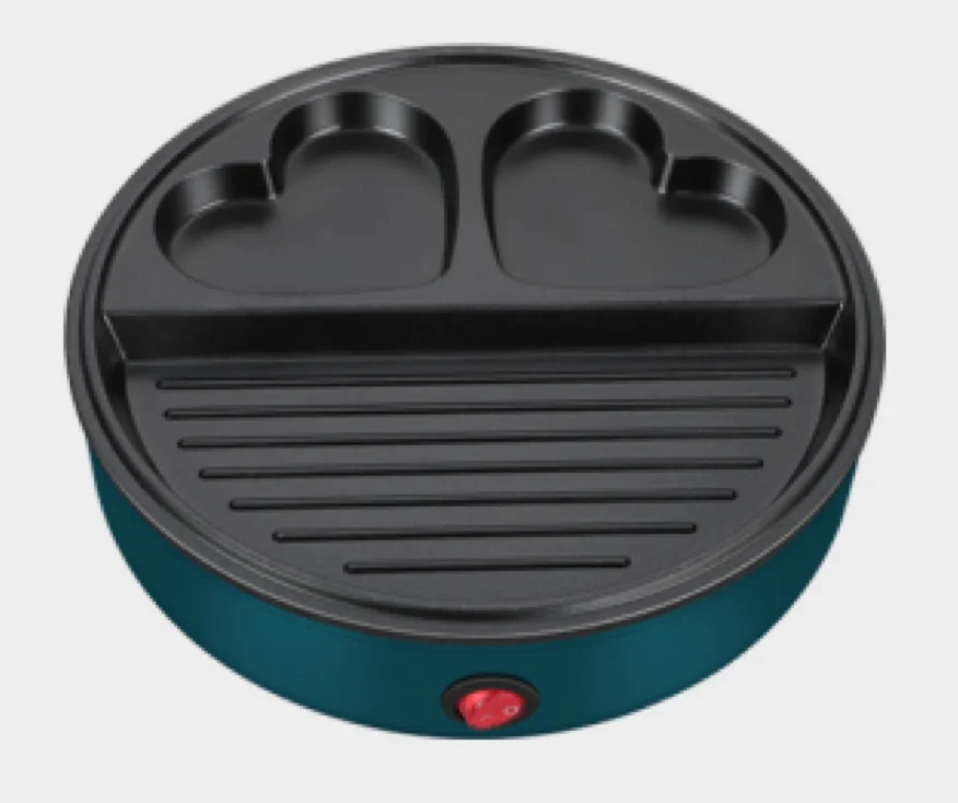 2024 New design  cheap Multi-function 3 In 1 Breakfast Machine Nonstick Egg Steak Frying Pan Mini Electric maker of Sandwich