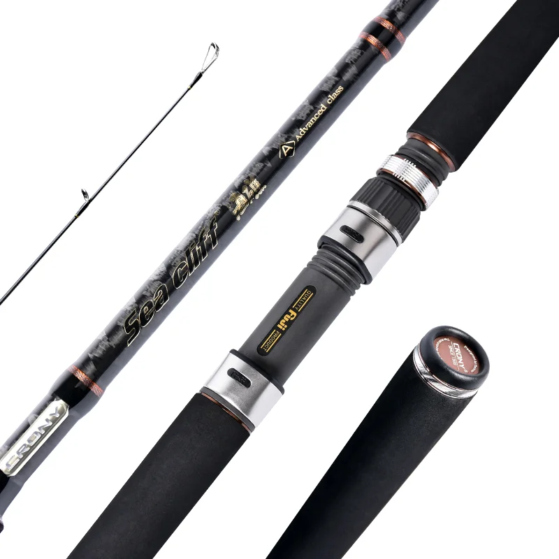 CRONY Sea Cliff Series FUJI Carbon Bait Casting Shore Casting Light Saltwater Rod Carp Spinning Surf Fishing Rod Sea Bass Rods