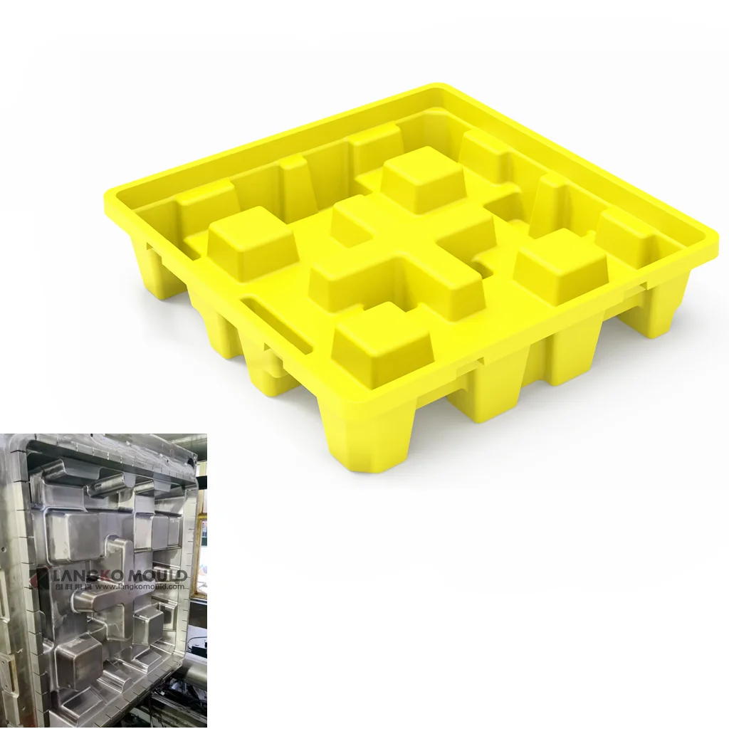 Профессиональная пластиковая Инъекция PP HDPE пресс-форма для поддонов логистическая большая низкая цена хорошее качество завод Китай