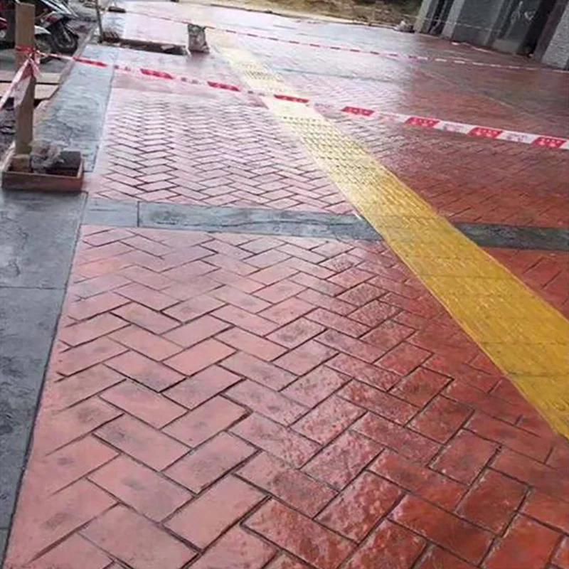 Sturdy Polyurethane Texturing Mat Random Stone Concrete Stamp Mat