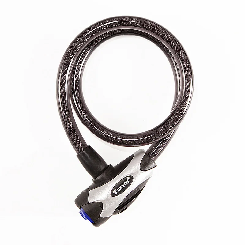 TONYON High security anti theft cable with lock bicycle lock cable cycle lock bicycle