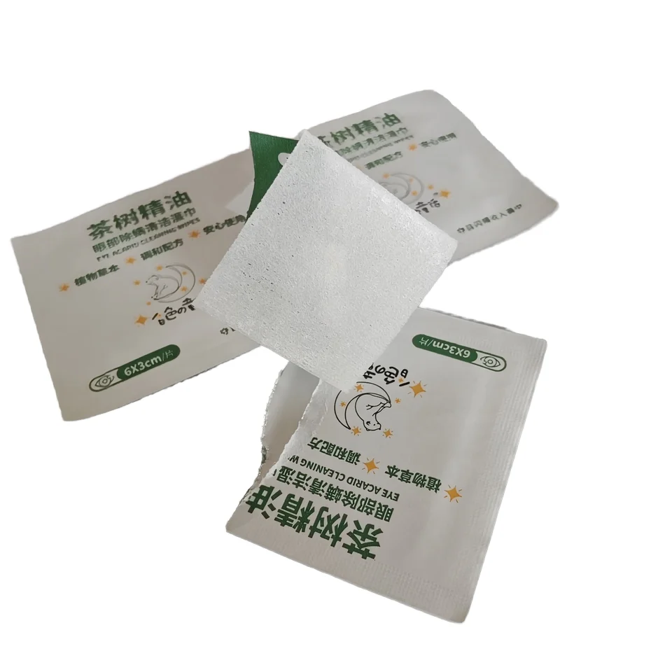 Individually Wrapped Tea Tree Oil Cleaning Wipes  Daily Use Natural Wet Wipes