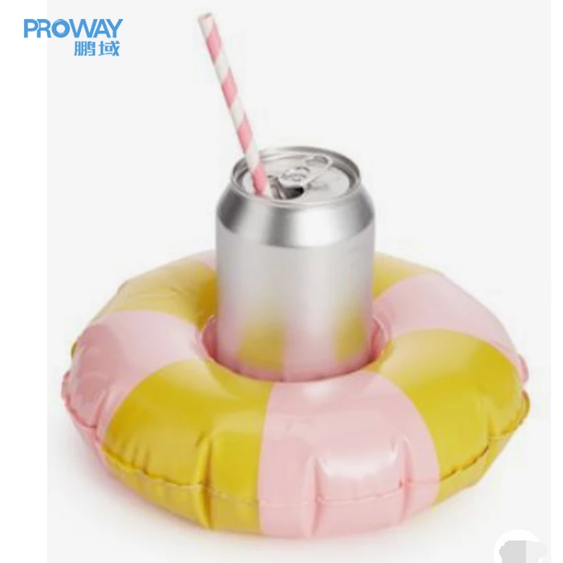 Lovely Watermelon Shape Inflatable Cup Holder For Water Sport Party  Portable Pool Floating Custom Drink Cup Holder