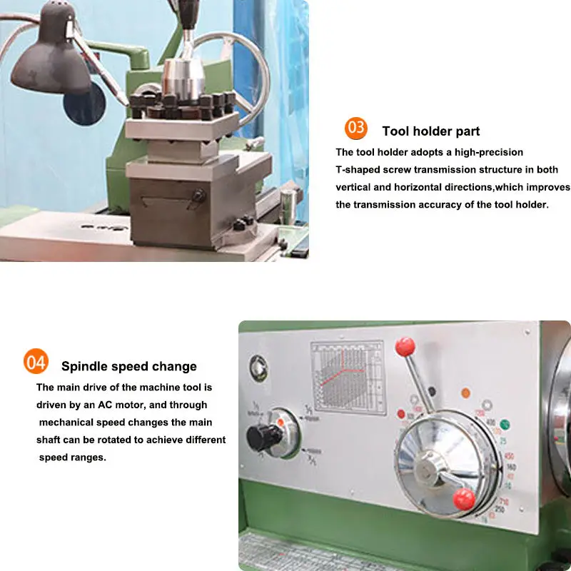 High-Precision Manual Bench Lathe Machine  Normal Torno lBench Mechanical Turning Horizontal Metal Manual Lathe Machine Price