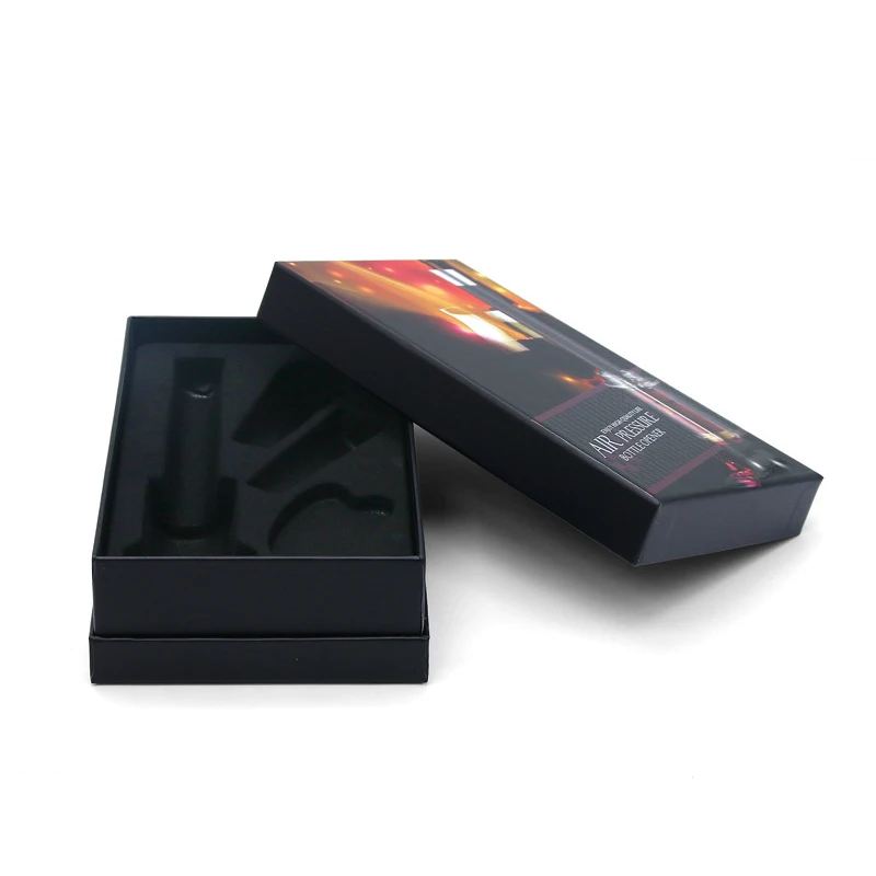 Manufacturer customized wine set packaging box dispenser paper box packaging cup set gift box bottle gift packaging
