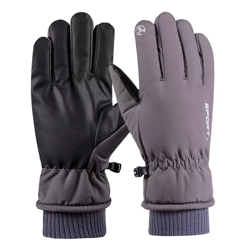 Winter ski gloves thickened waterproof and cold protection warm lining warm gloves riding touch screen gloves