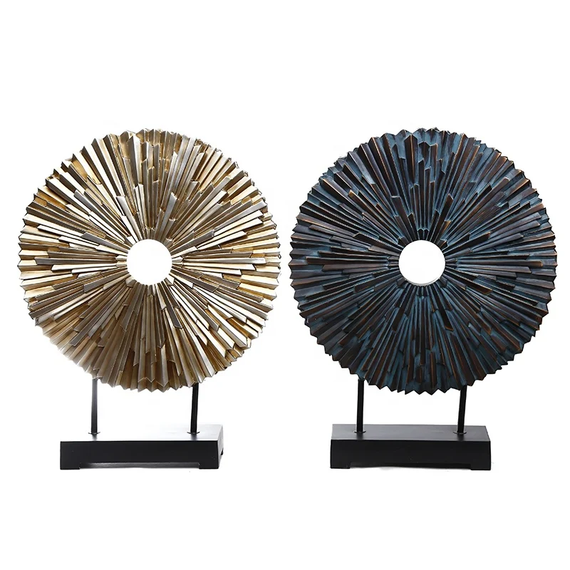 Latest product synthetic resin european sun crafts Porch decoration home decor ornament