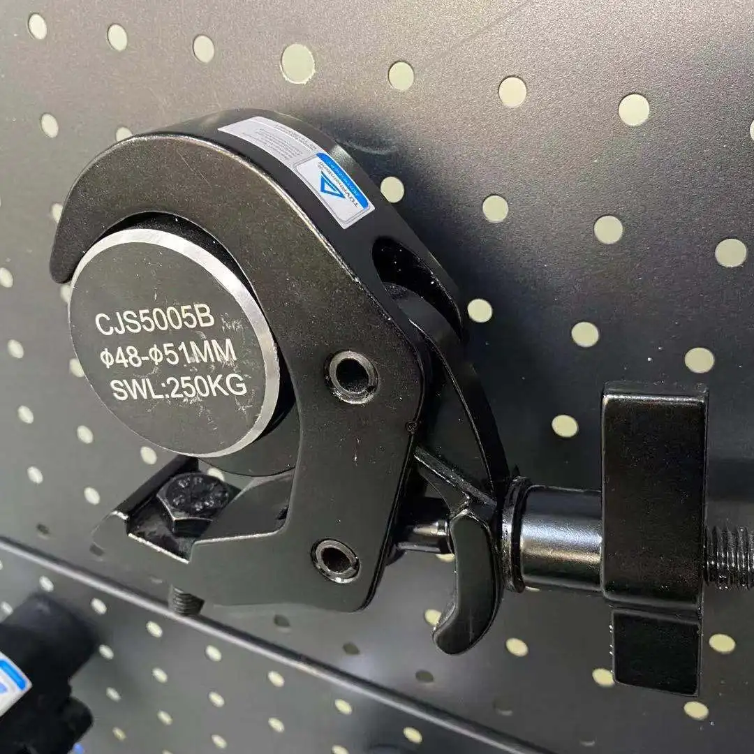 CJS5005 Tube 48-51mm Load 250kg Aluminum Stage Lighting Truss Display System Accessories Coupler Pipe Truss Clamp Hook