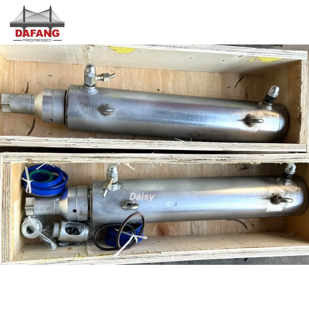 QYC Post Tensioning Equipment 100MM 200MM 300MM 500MM Stroke 14T 25T Electric Hydraulic Jack 20 Tons Mono Stressing Jack