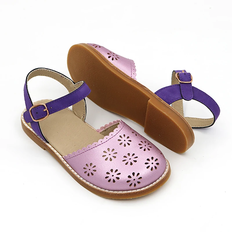 Coral Children flat Sandals Toddler Baby Girls Sandal Summer New Girls Beach Sandals