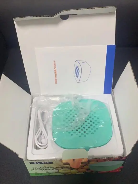 Home Kitchen Mini Smart Usb Rechargeable Wireless Water Ion Fruit Vegetable Food Cleaner Washer Purifier