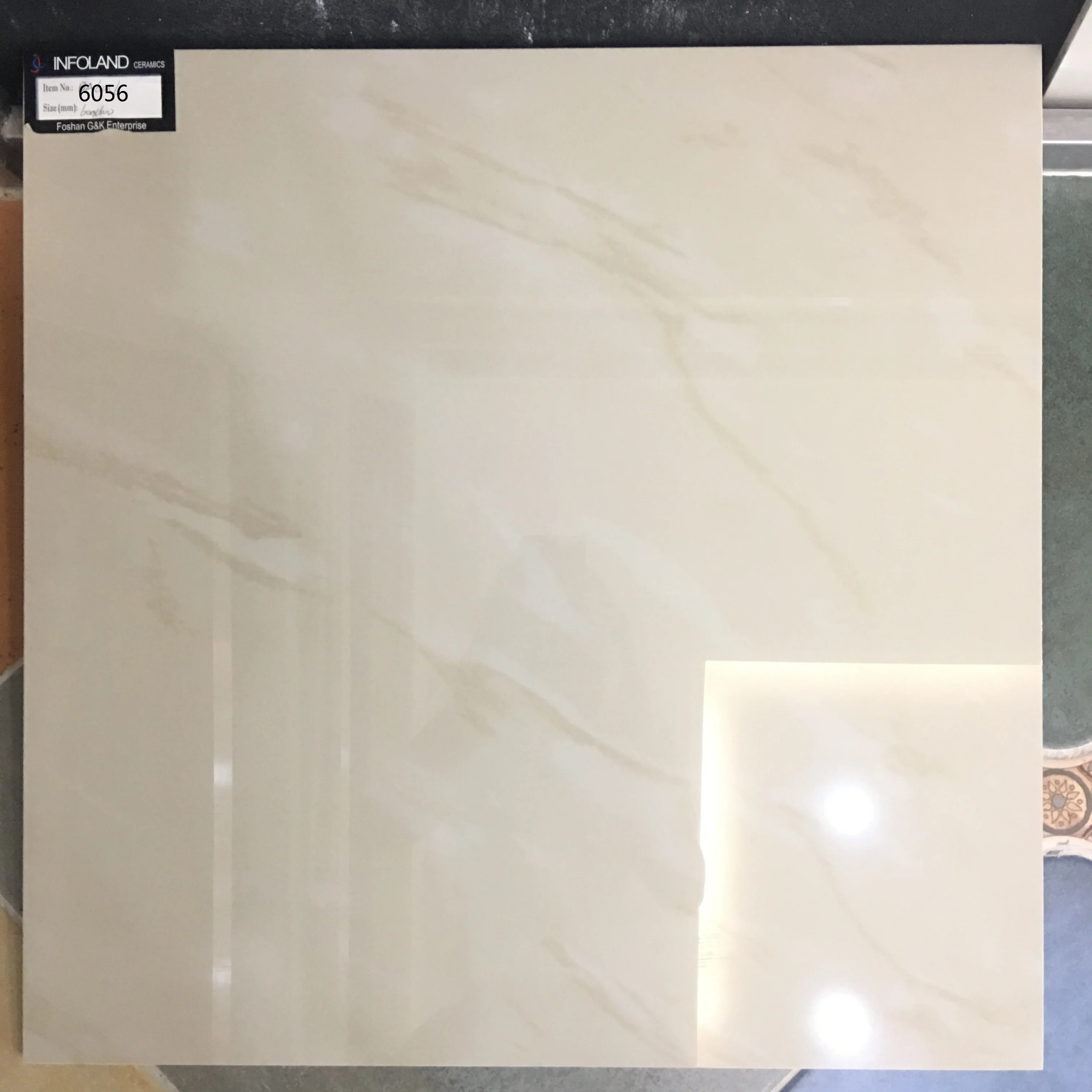 Chinese Foshan Factory ivory White 60x60 Polished Porcelain Tiles Low Prices