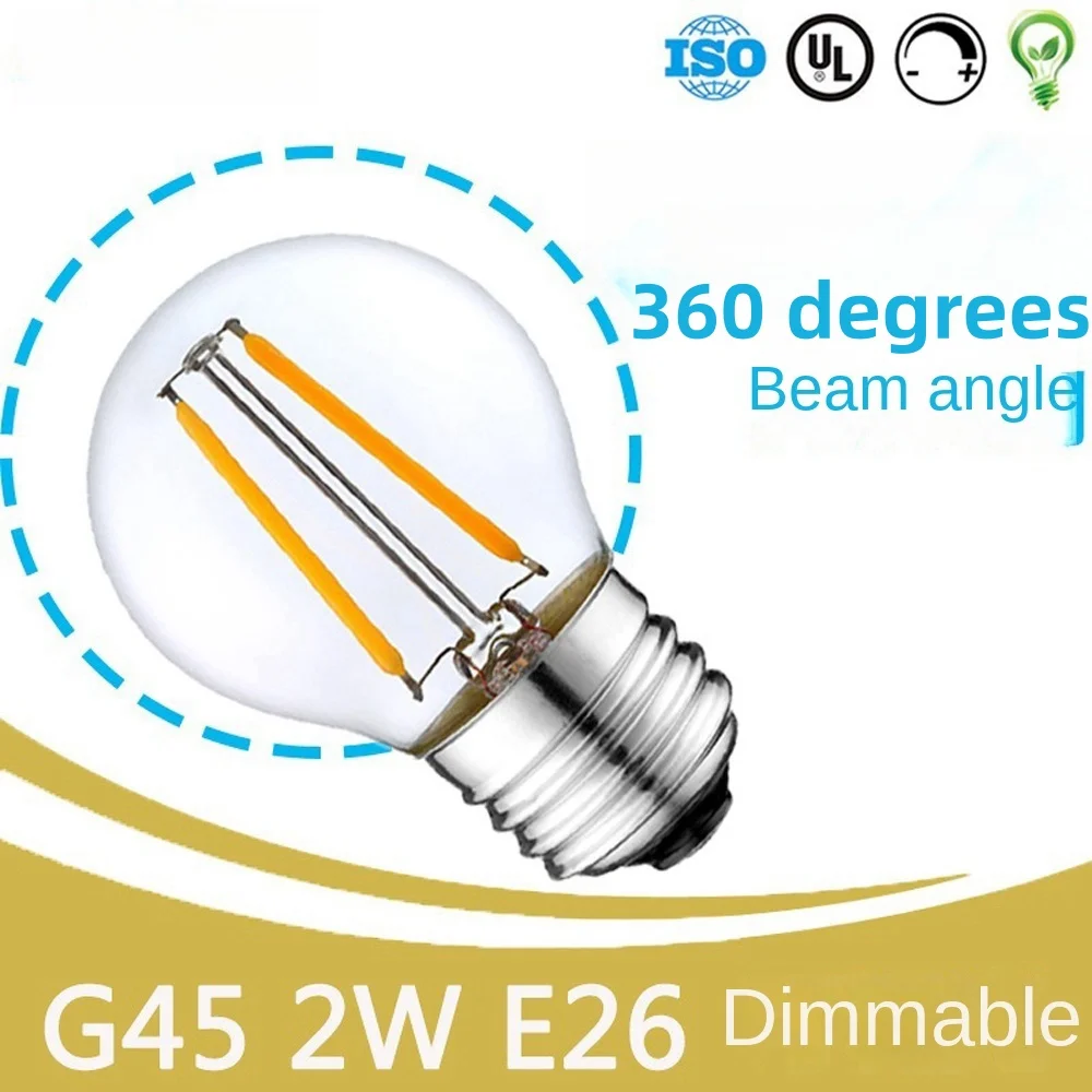 High Decorative Led Light bulb High Quality Clear Led Long Filament Bulb Certified Edison Light Bulb LED Filament Vintage Desk