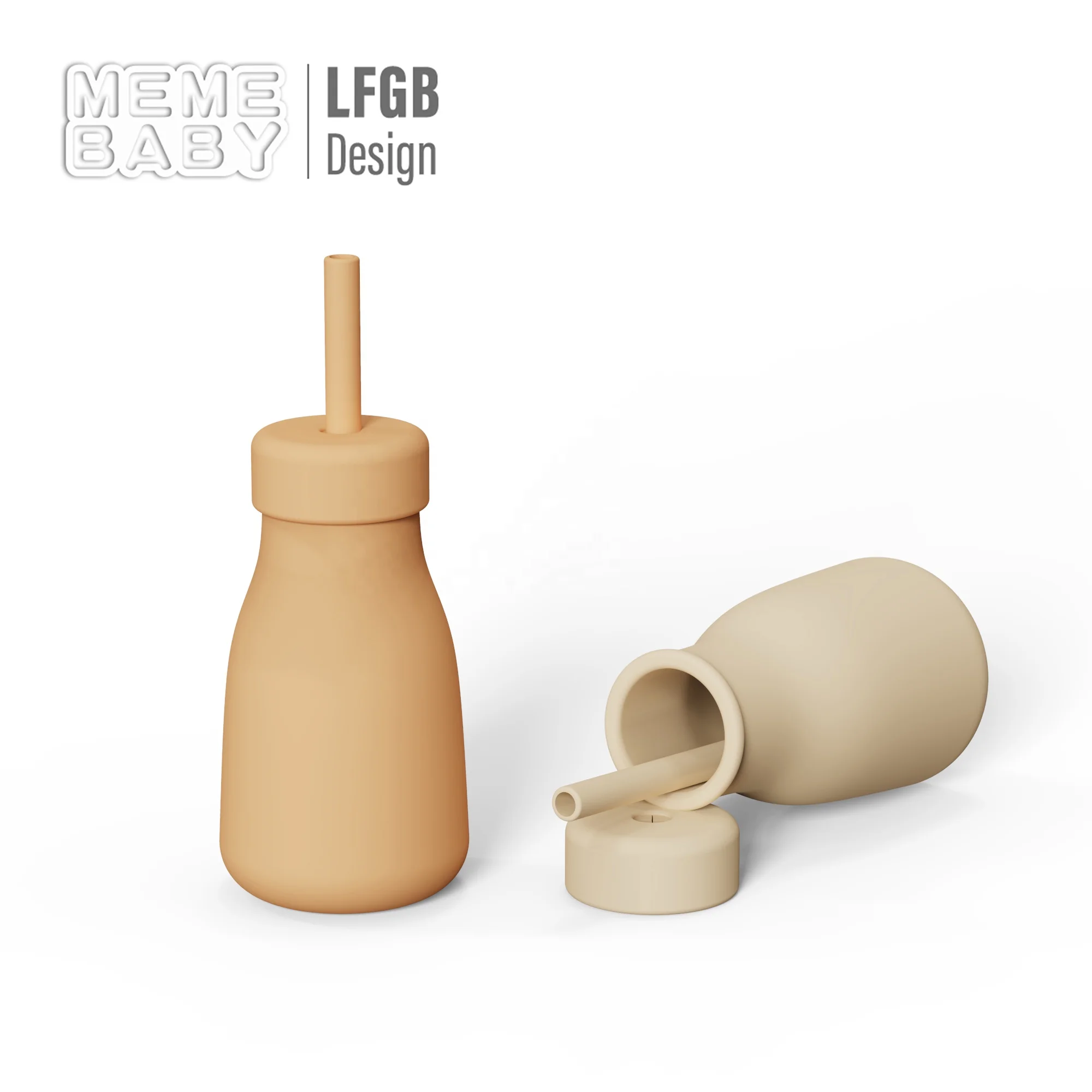 Kids Drinking Water Baby Training Cup Tiny Lid Baby Silicone Sippy Bottle Silicone Cup Children Water Bottle Silicon Baby Bottle