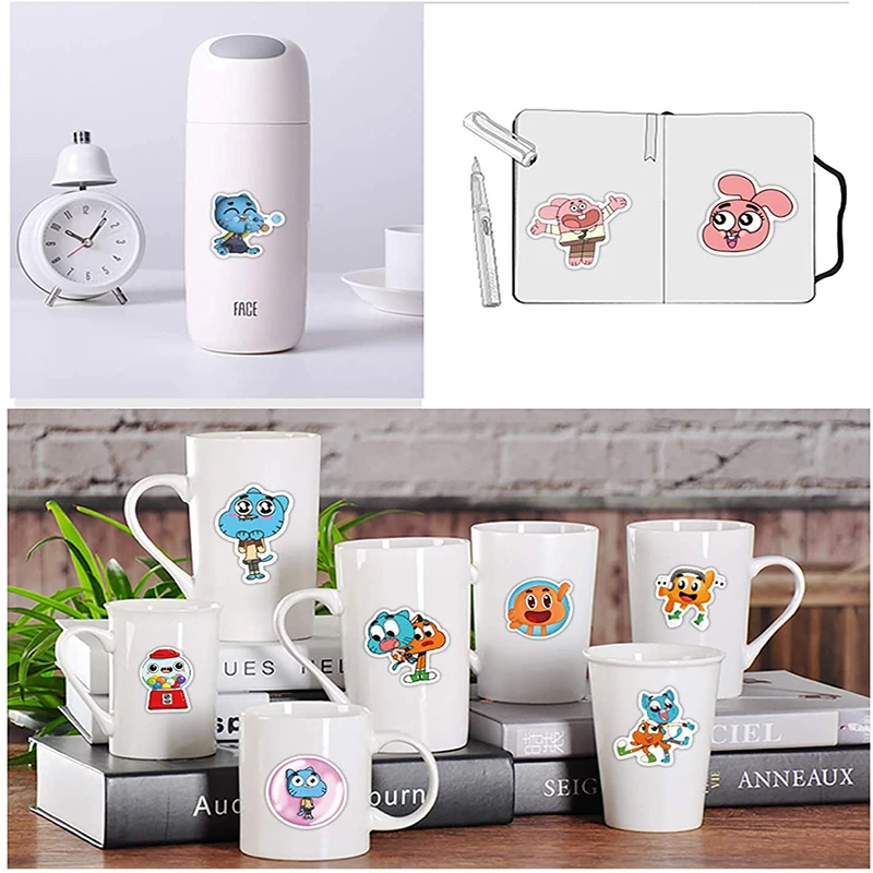 
Customized fun cartoon vinyl stickers suitable for computer notebook graffiti cartoon game movie characters 