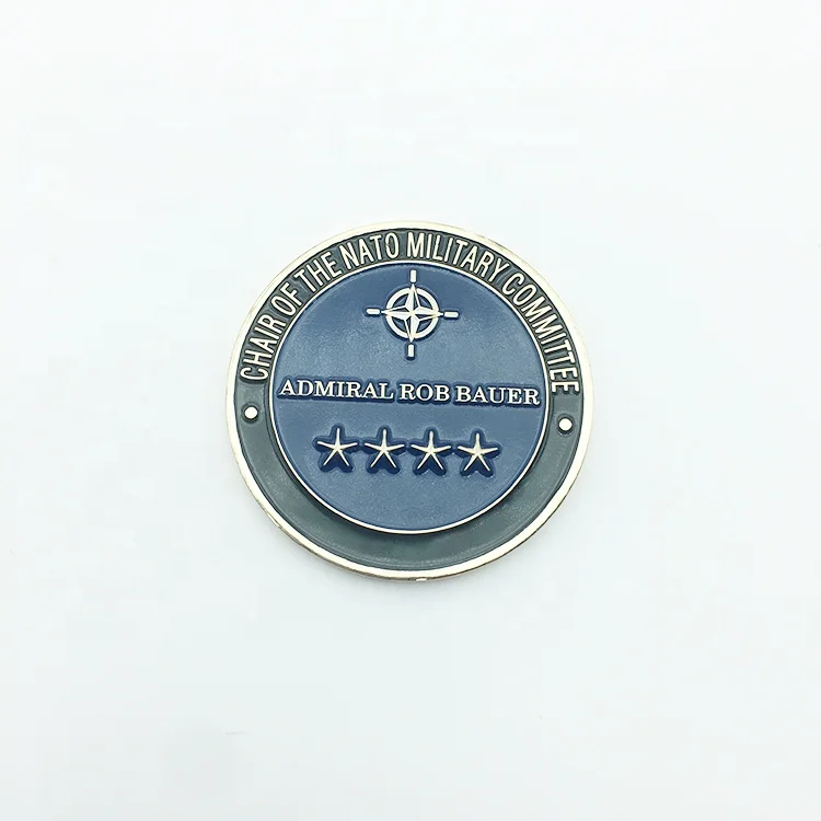 Competitive Price Nickel Black Blank Challenge Coin With Can Be Customized Pattern