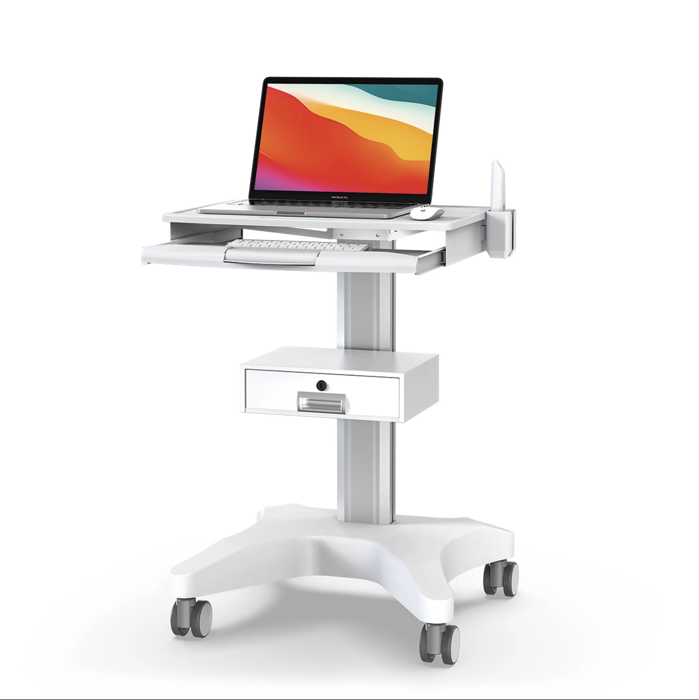 Dental cart laptop notebook medical cart medical trolley for dental clinic hospital oral scanner