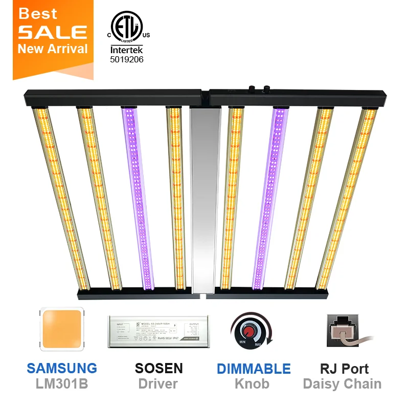 Boya Складная Светодиодная лента полного спектра LM 301B 301H UV IR 4 фута для выращивания растений