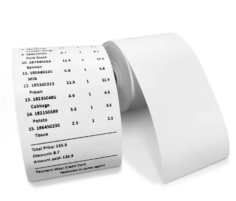 Factory 57x40mm/Customized Size White Pos Cash Register Receipt Roll Cashier Paper Thermal Paper Roll