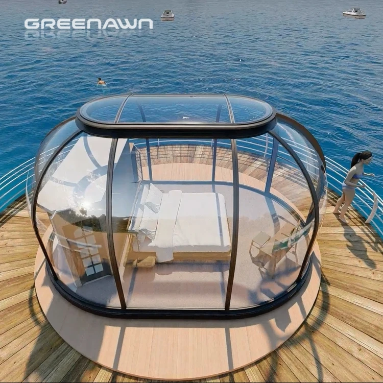 2022 Newest Design Dome Star View Pod Outdoor PC Pod Modular Dome House For High-end Restaurants
