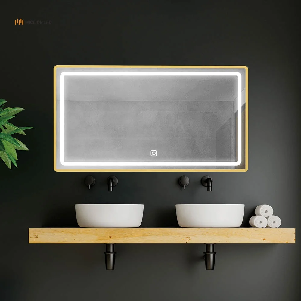 Frameless Oval LED Bathroom Vanity Mirror Anti-fog Wall Mirror