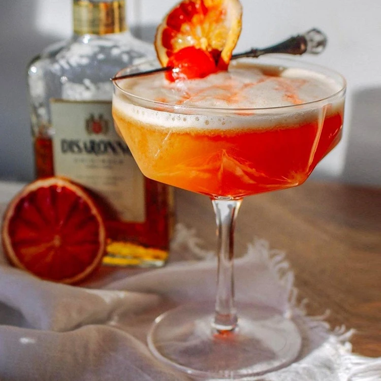 300ml lead free goblet glass ice cream dessert cup drinking crystal Margaret glass stem cocktail glasses