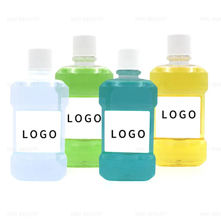 Пользовательская портативная Массовая белая этикетка прибор для удаления зубного налета чувствительная Десна ополаскиватель полоскания рта