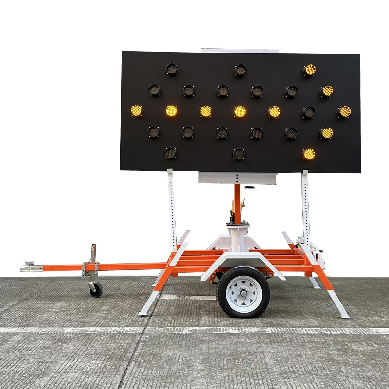 Flush Mount Panel Board Folding-frame Illuminated Flashing Arrow Boards Signs