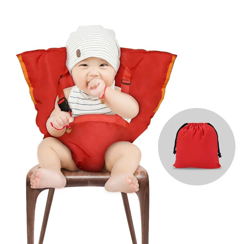 
with Adjustable Straps Shoulder Belt Seat Cover for Infant Eating Portable Baby High Chair Safety Seat Harness for Toddler 