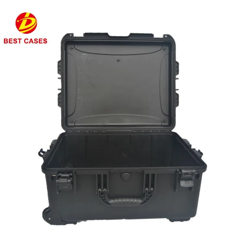 
New Design BST6950 waterproof IP67 shockproof customized eva foam hard plastic military case with wheels 