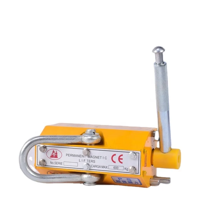 100-5000KG Super Strong Crane Lifting Magnet Red/Yellow Color YS-20/2000KG Permanent Magnetic Lifter