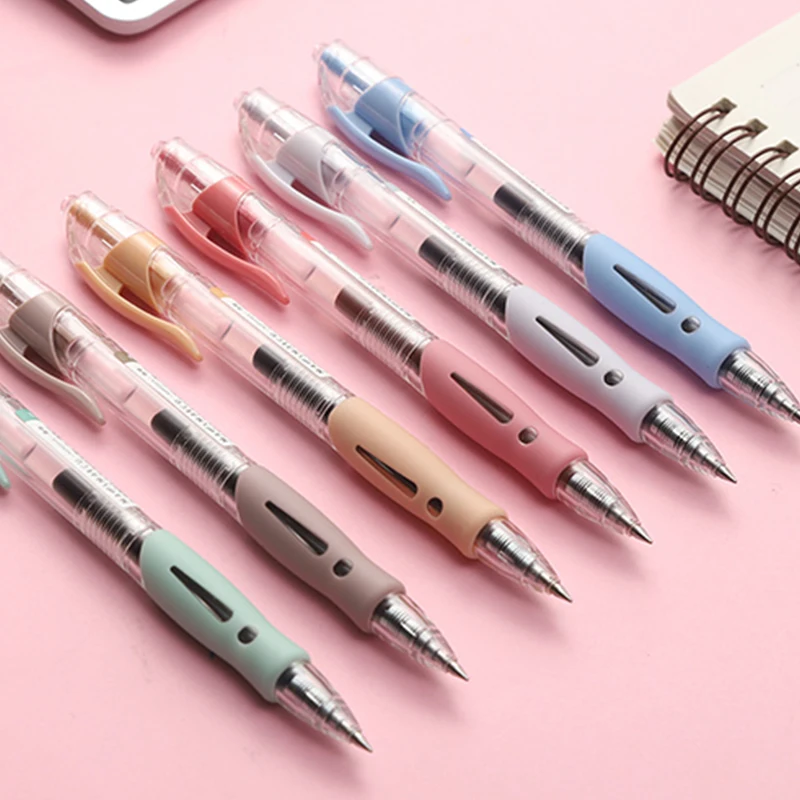 6 Colors/set Novelty 0.5mm Fineliner Pen Fruit Juice Color Gel Pen