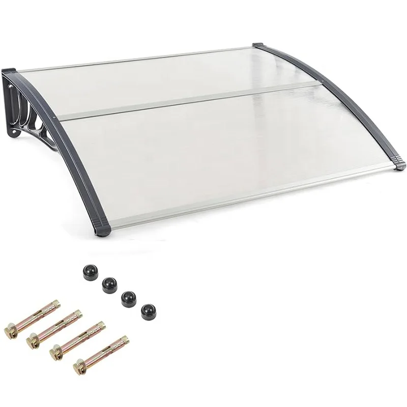 Greenhouse Policarbonato Solid Outdoor Garden Awning Canopy With Backyard Polycarbonate Roof Cover Aluminum Awning