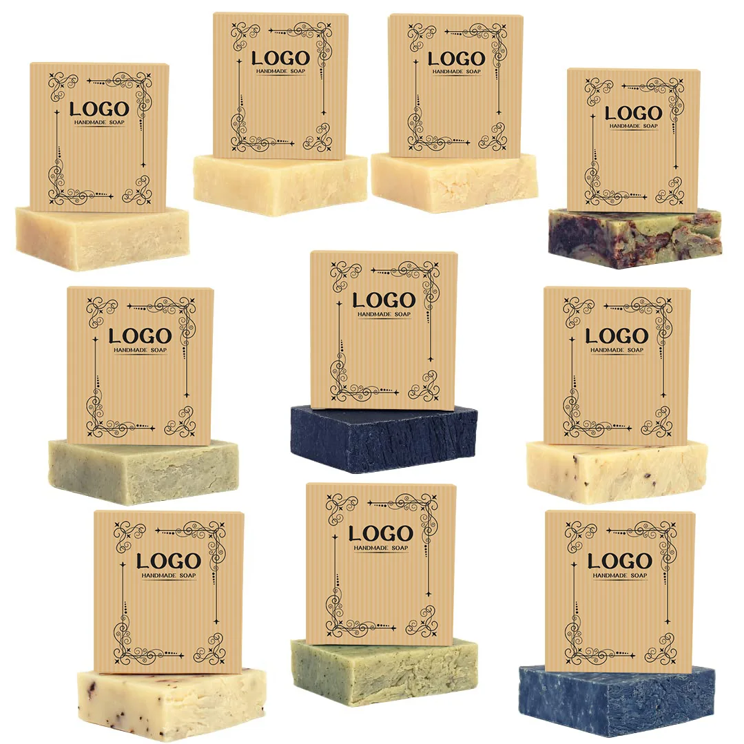 Custom Flavor Handmade Black Laundry Yoni Bathing Goat Milk Organic Hotel Soap Base Whitening Turmeric Packaging Kojic Acid Soap