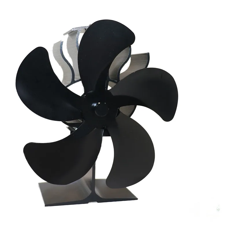 2021Stove Fan Upgrade Silent Operation 5-Blade Heat Powered for Wood/Log Burner/Stove/Fireplace -Environment Friendly
