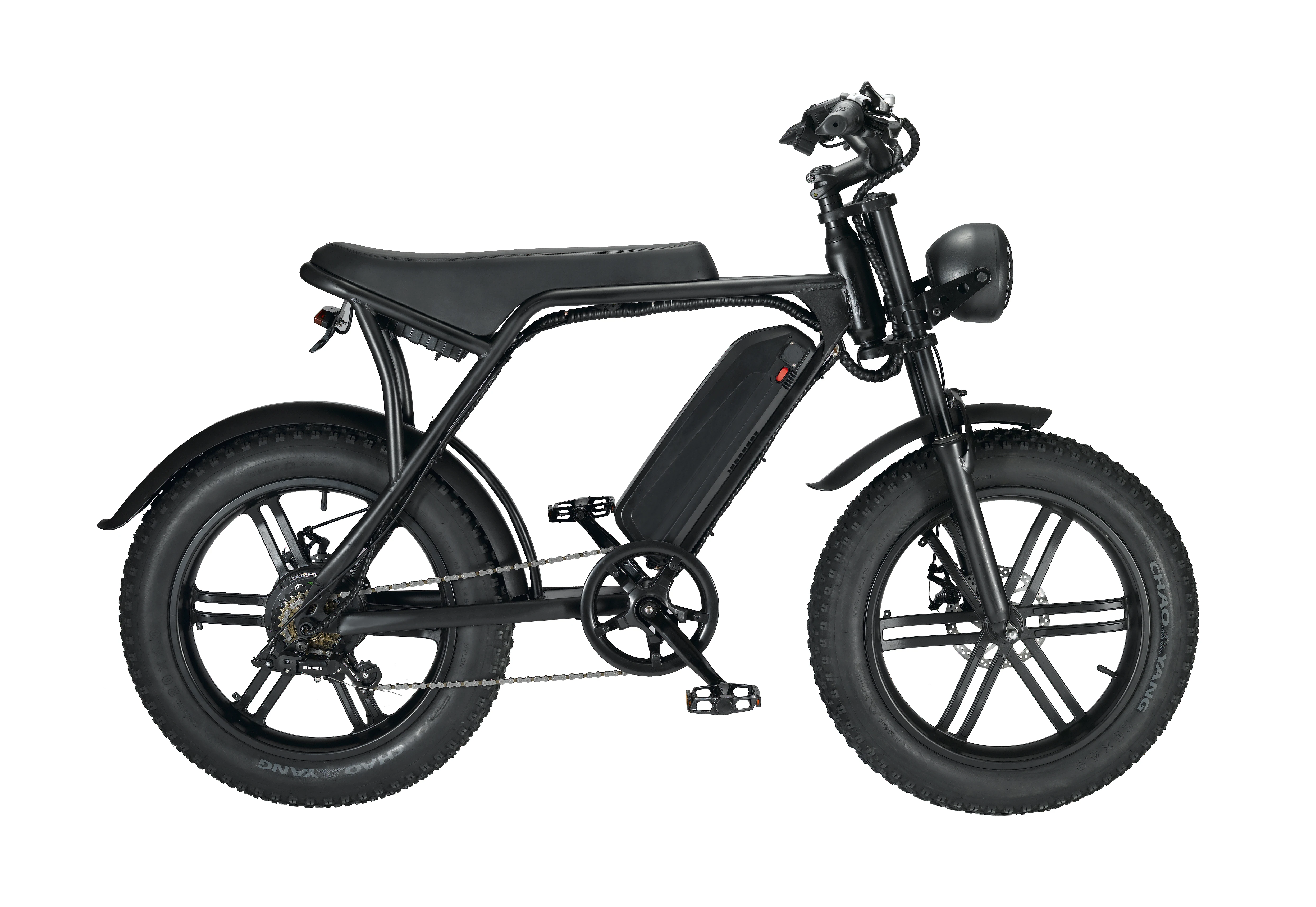Electric bike ouxi v8  bicycle electric electric scooter wide wheel one seat single ridingrange mile 50km