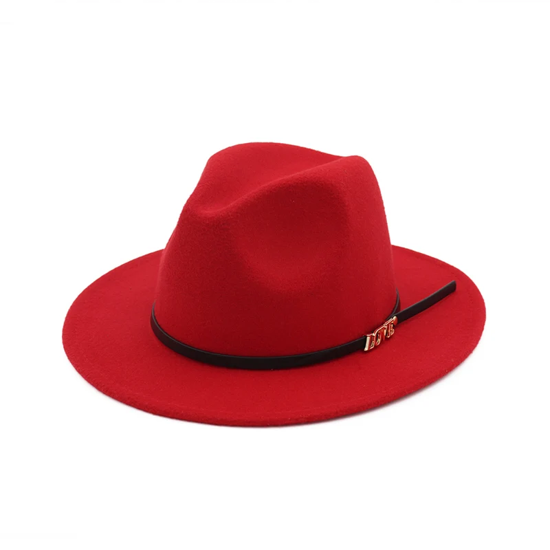 Fashion Design Wholesale Felt Hats Women Fall Wide Brim Floppy Wool Fedora Hats
