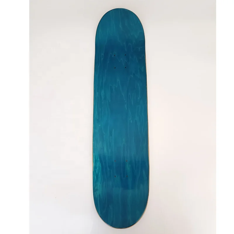 Ready to Ship In Stock Fast Dispatch Stock in warehouse 8inch skate board 7 ply 100% Canadian maple blue skateboard