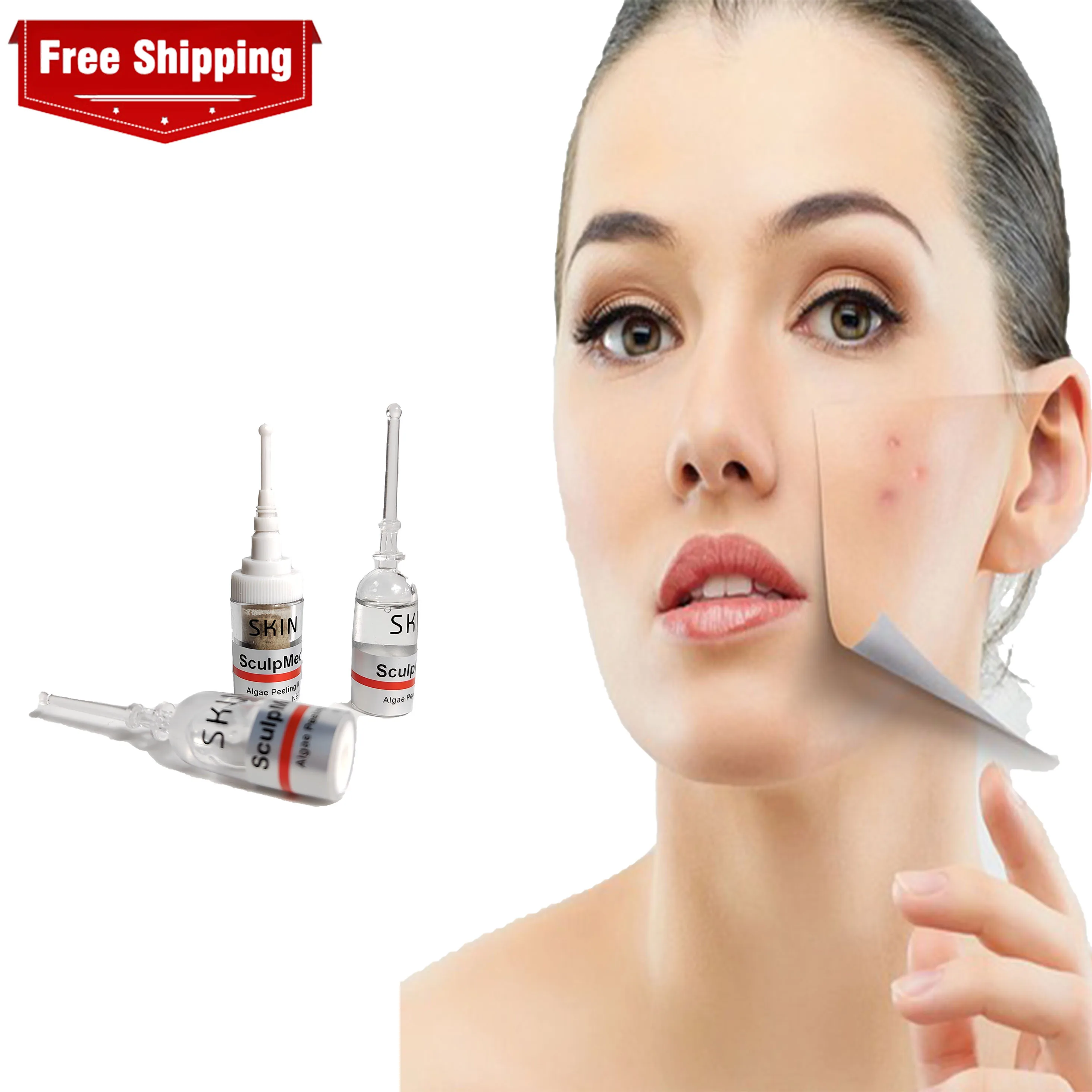 60% PMPS Spongilla спиральные водоросли пилинг маска для лечения акне II