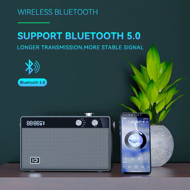 SHIDU Mini Size Portable Party Speaker T6 30 Watts 3 Inch High End Home Hi-Fi Speaker High Quality Bluetooth Karaoke Speaker