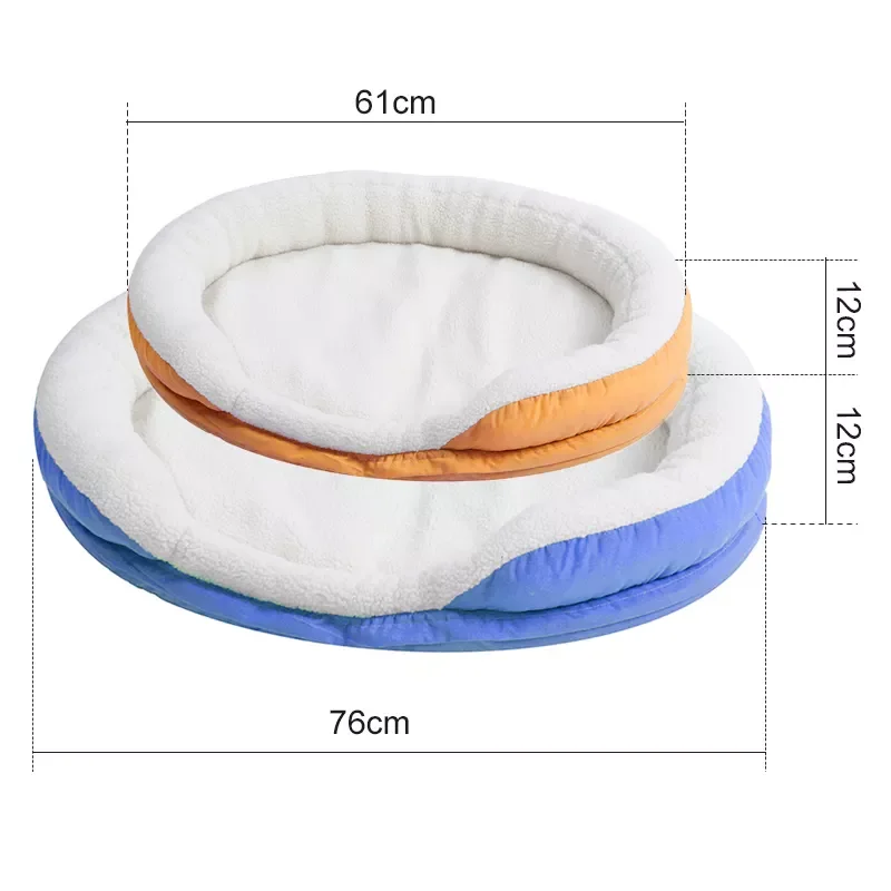 Indoor/Outdoor Warming Bed for your Dog, Cat, Heated Pet Pad with Soft Wool Mat