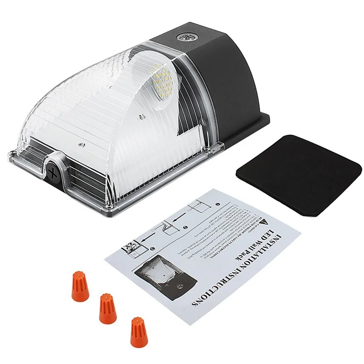 
DLC ETL mini 12w 13w 18w 26w Dusk-to-Dawn led security wall pack light ip65 LED outdoor lights 